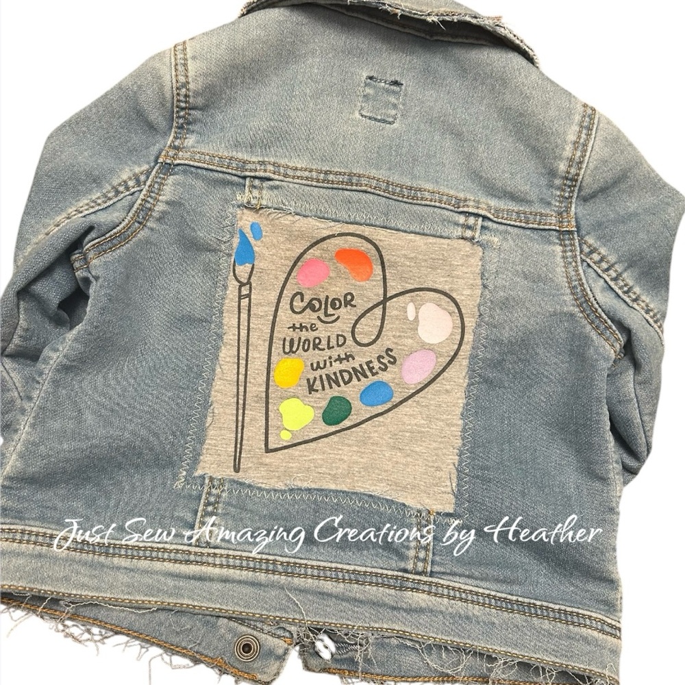 Upcycled jean jacket